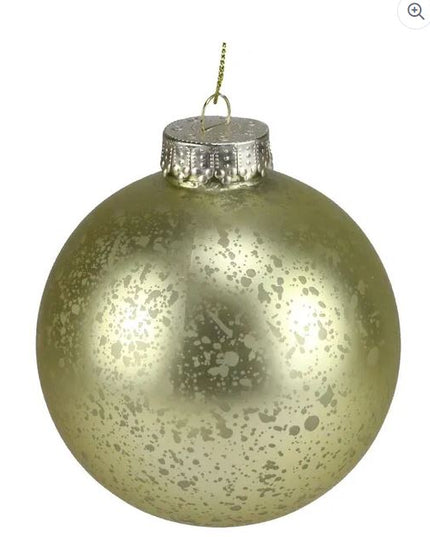 100mm Antique Look Seamless Ball Ornament