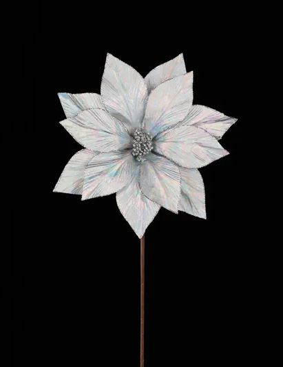 12.5" Iridescent Poinsettia