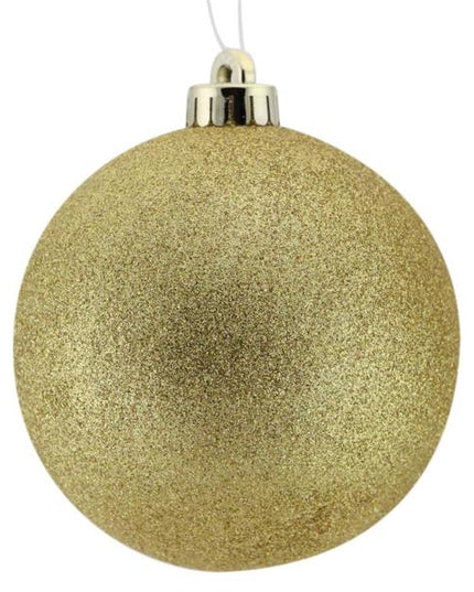 200MM Glittered Ball Gold image 0