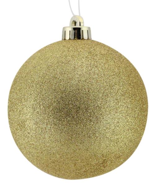 200MM Glittered Ball Gold image 0