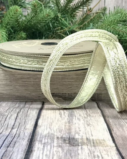 .75 x 10yds metallic dupioni braid trim