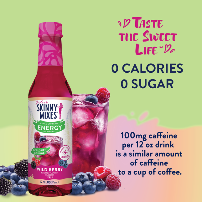 Sugar Free Wild Berry Energy Syrup - 375ml