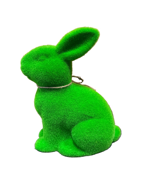 Flocked Sitting Rabbit
