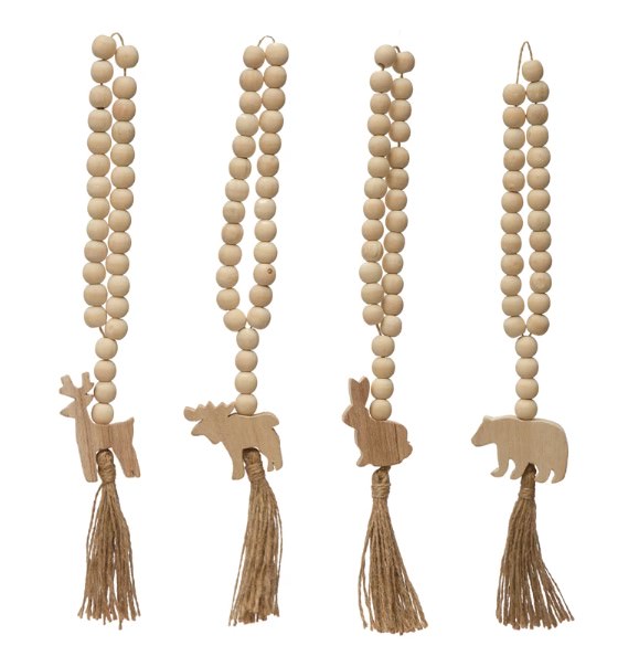 Wood Bead Jar Decor image 0