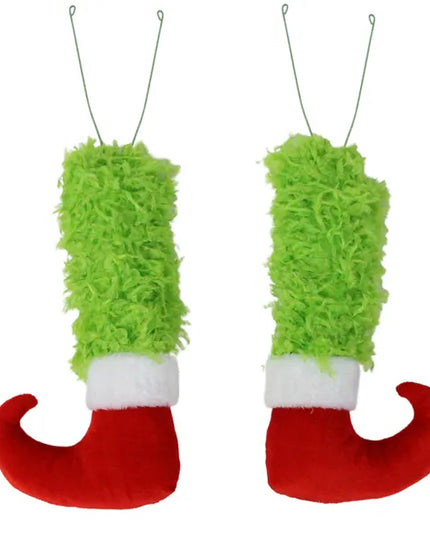 Set of 2 23.5" Furry Leg Decor