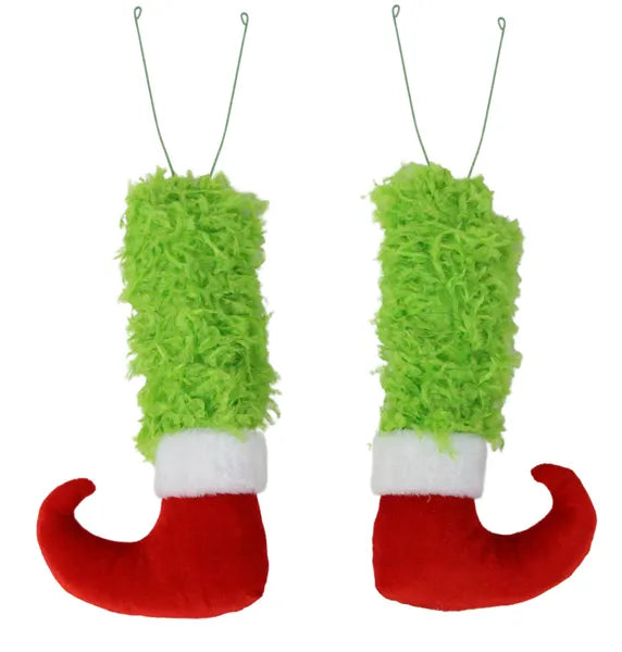 Set of 2 23.5" Furry Leg Decor