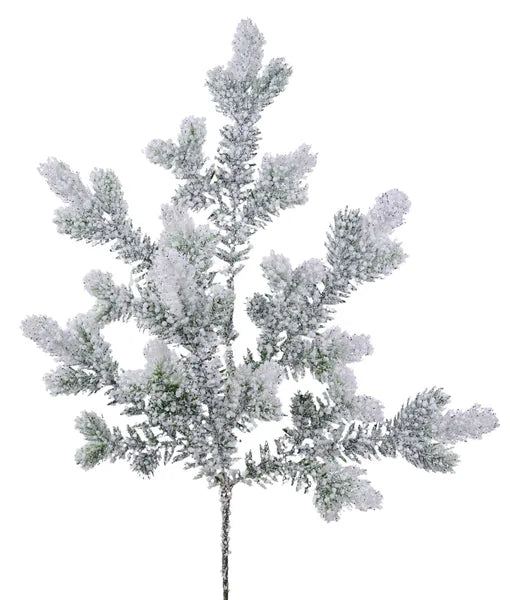 22"L Snow Spruce Spray