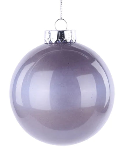 100mm Lacquer/Glass Look Ornament