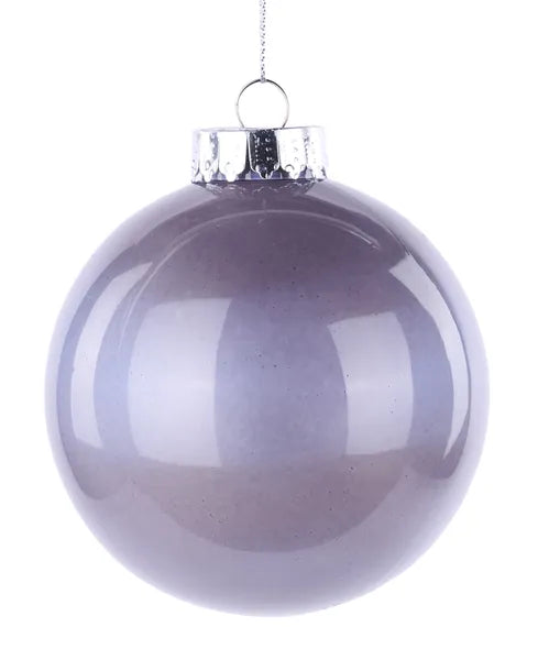 100mm Lacquer/Glass Look Ornament