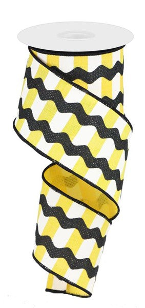 2.5" x 10yd Fancy Ricrac On Stripes image 0