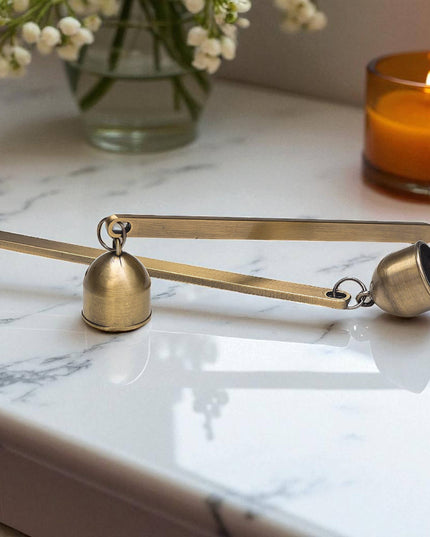 Antique Brass Bell Snuffer