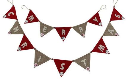 2/Pc Set 80"W Merry Christmas Banners
