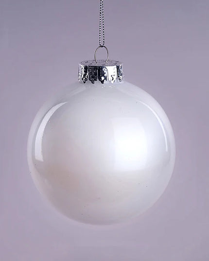 100mm Lacquer/Glass Look Ornament