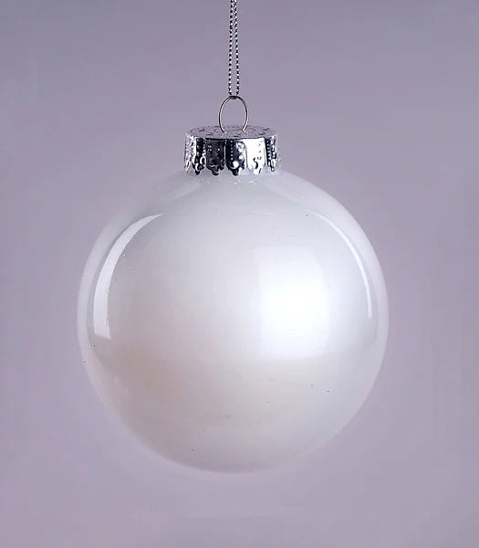 100mm Lacquer/Glass Look Ornament