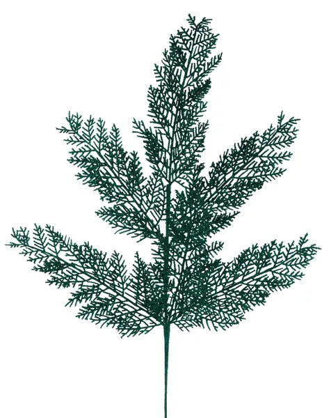 29" Glitter Fern Spray