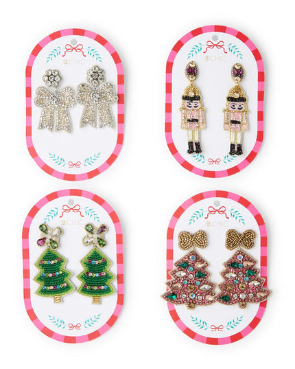 Beaded Holiday Earrings