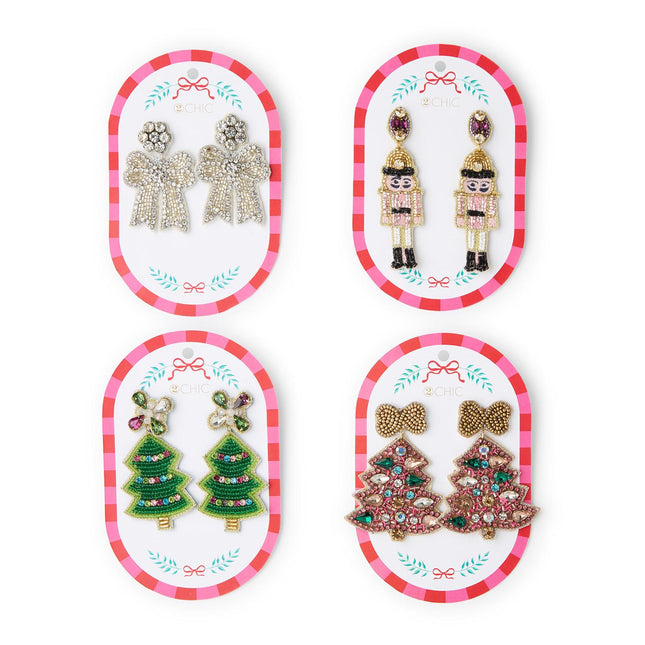 Beaded Holiday Earrings