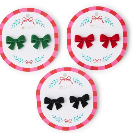 Velvet Bow Earrings
