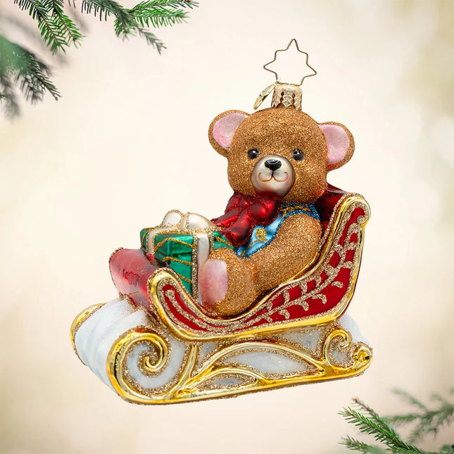 Christopher Radko Beary Merry Sleigh