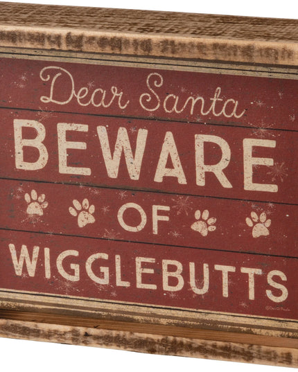 Wigglebutts Inset Box Sign