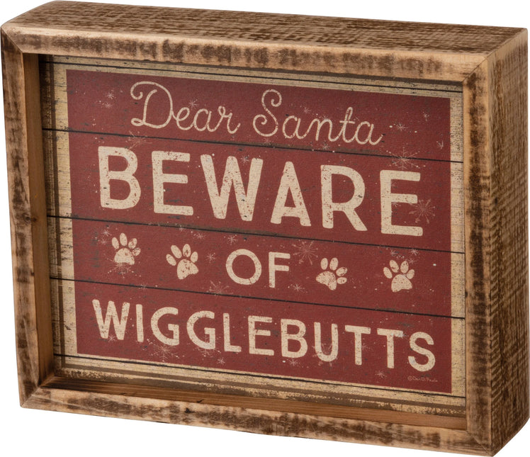 Wigglebutts Inset Box Sign