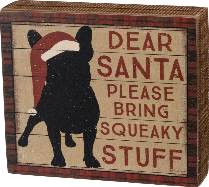 Squeaky Stuff Box Sign