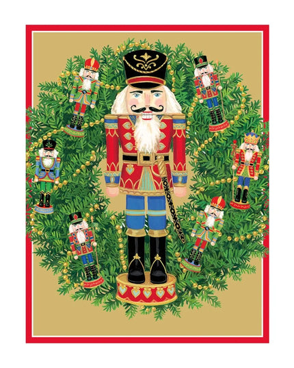 Nutcracker Wreath Classic Boxed Christmas Cards - includes 15 cards & envelopes