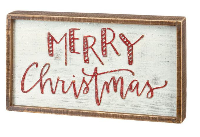 Inset Box Sign - Christmas