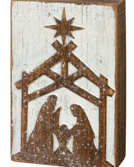 Embossed Nativity Sign