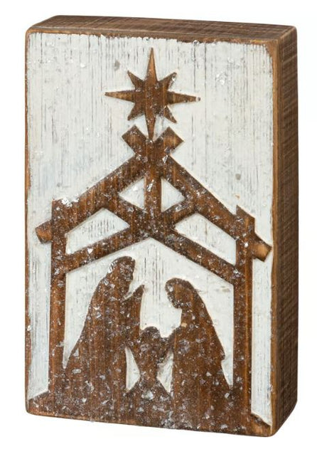 Embossed Nativity Sign