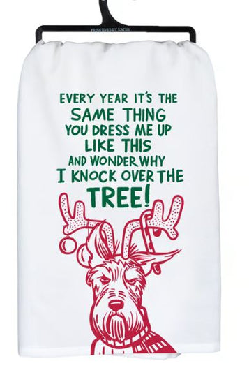 Kitchen Towel Dog Tree