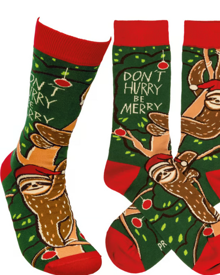 Socks Christmas Sloth