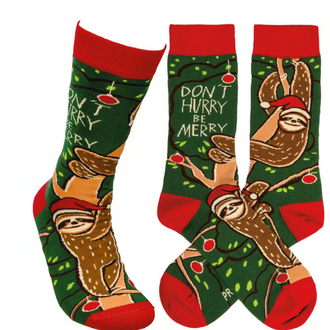 Socks Christmas Sloth