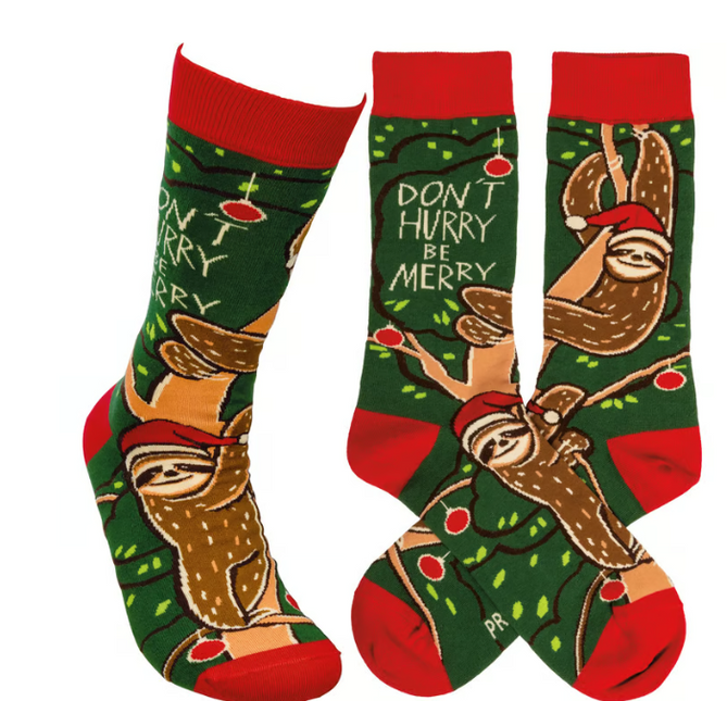 Socks Christmas Sloth