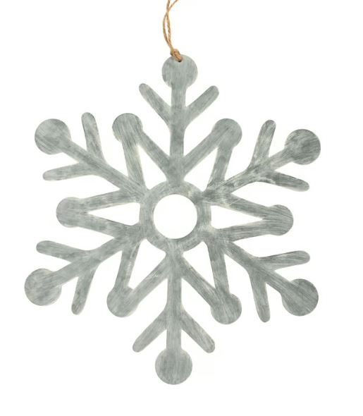 Hanging Decor - Metal Snowflake