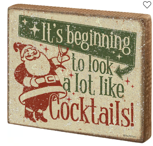 Like Cocktails Block Sign