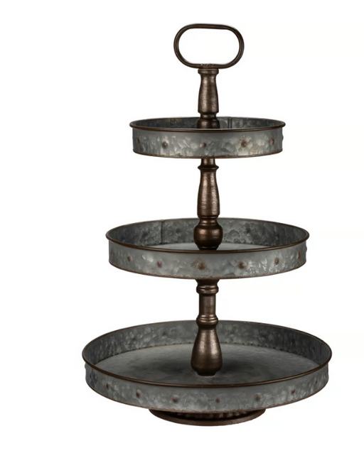 Tray- Three Tiered Round