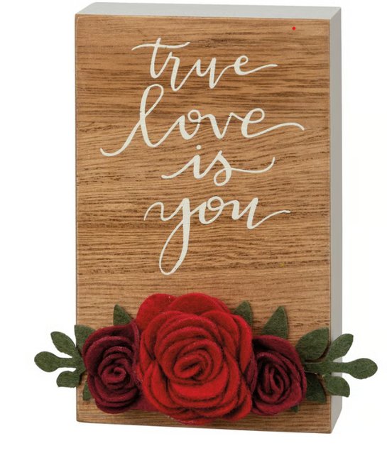 Block Sign - True Love