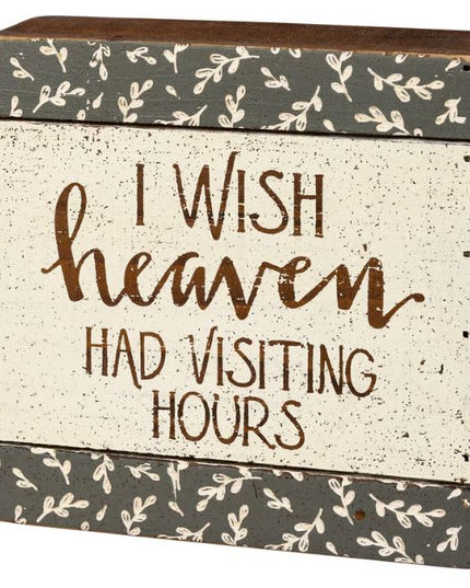 Heaven Slat Box Sign