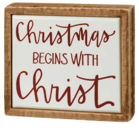 Christ Mini Box Sign