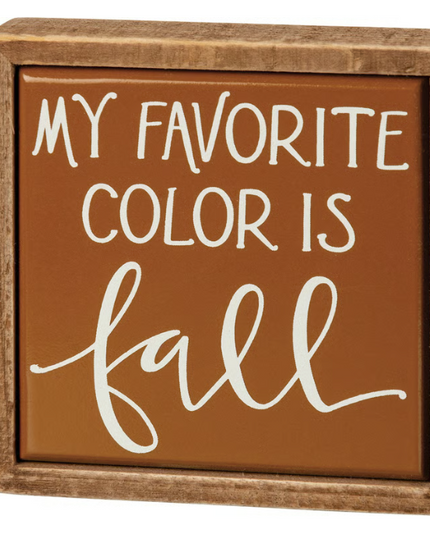 Favorite Color Box Sign Mini