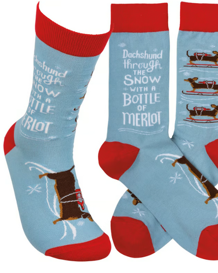 Socks Bottle Of Merlot