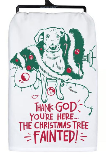Tree Fainted Kitchen Towel