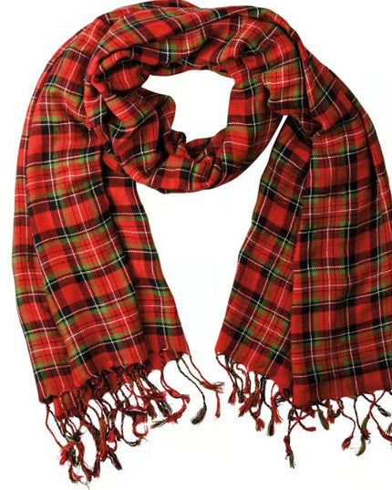 Red & Black Plaid Scarf