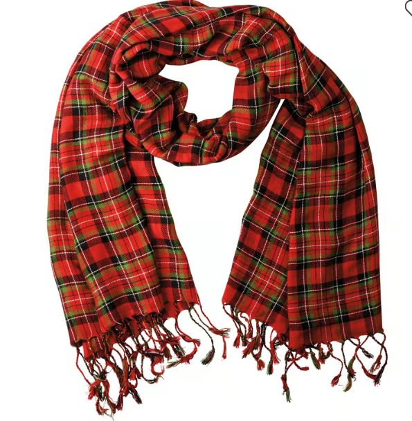 Red & Black Plaid Scarf