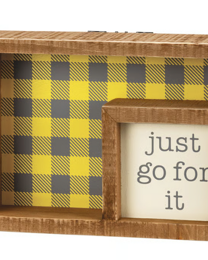 Inset Box Sign Go For It