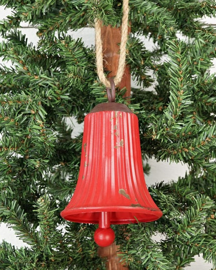 Metal Red Liberty Bell Ornament