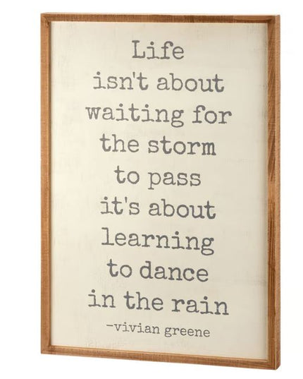 In The Rain Inset Box Sign