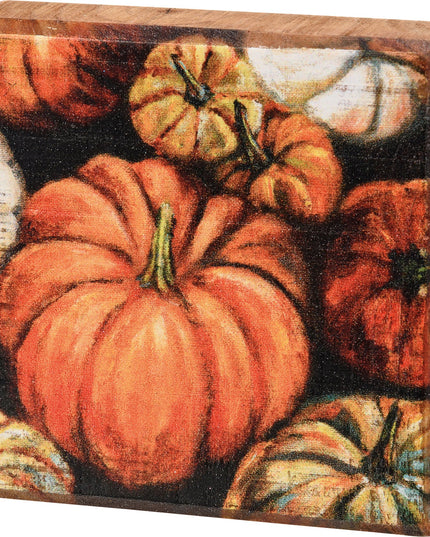 Pumpkins Block Sign