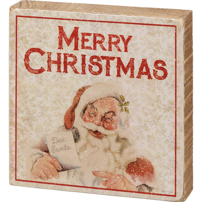 Merry Christmas Block Sign